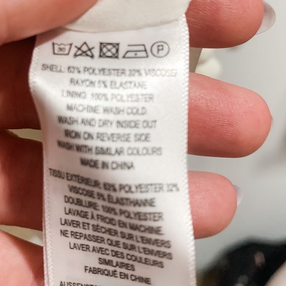 French Connection white pom Pom mini dress size 8 - Picture 5 of 6